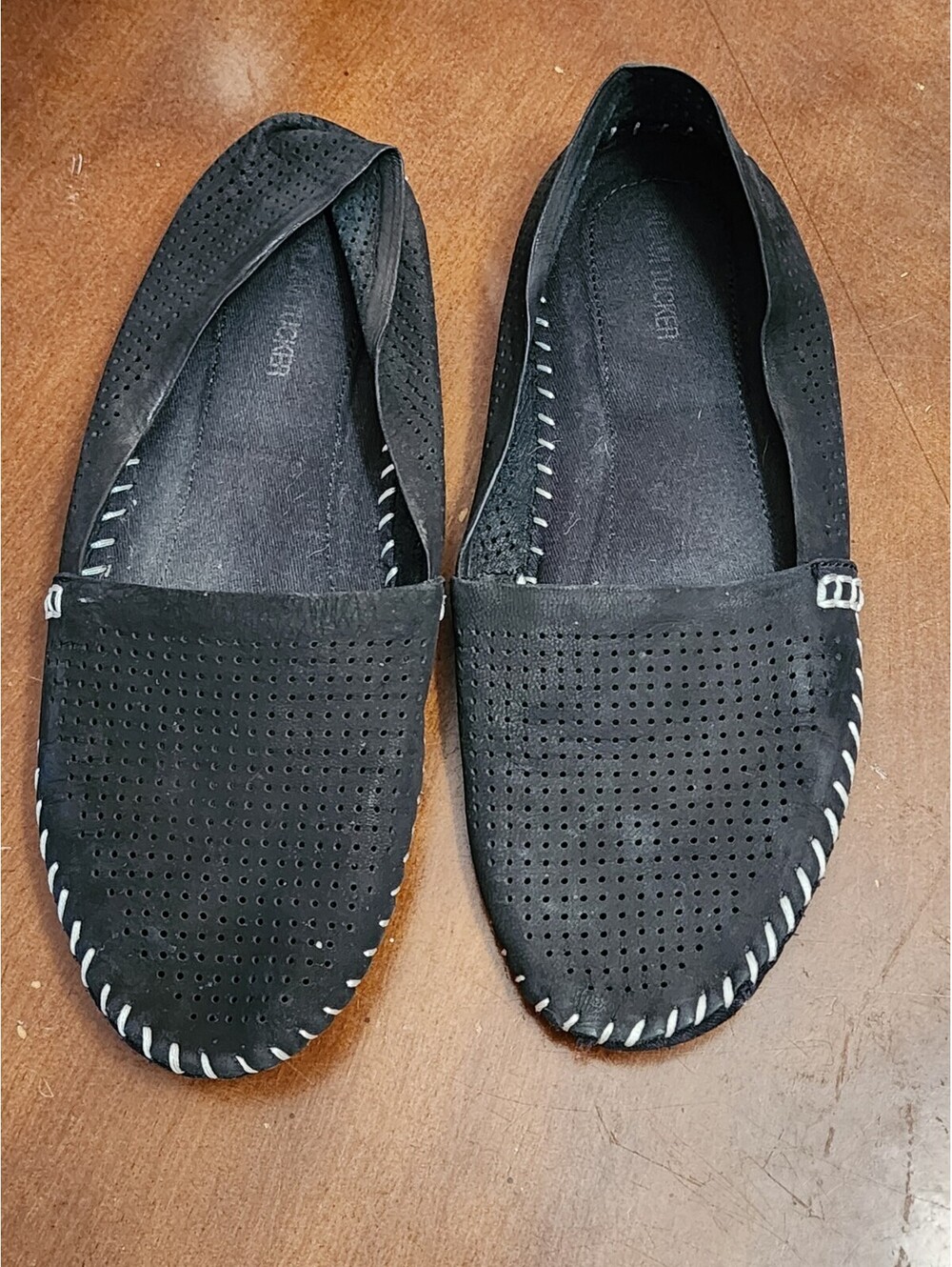 Adam Tucker Me Too Silk Negro Punta Redonda Con Nilon Color Blanco  Size 9